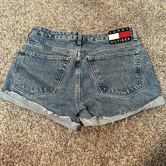 Tommy Jeans Vintage Distressed Denim Shorts - Picture 2 of 5